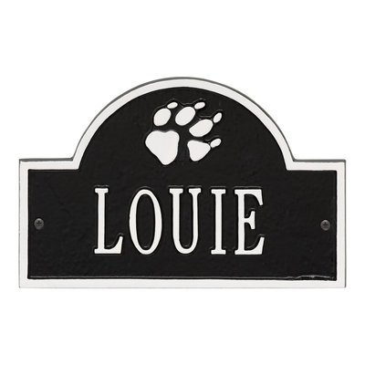 Kitten Pet Wall White Dedication Plaque